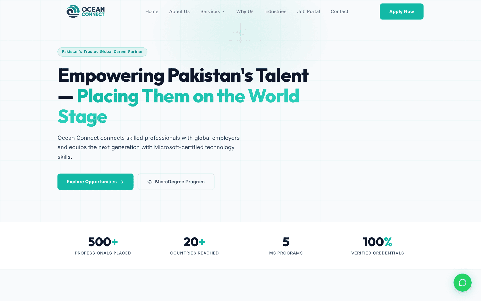Ocean Connect — homepage